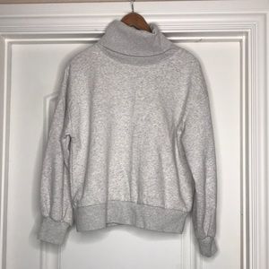 Grey Gap Turtleneck Sweatershirt